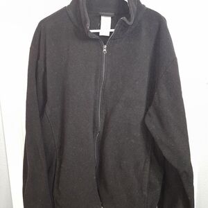 Men's Dickies Black Zip-Up Sweater Jacket Size 2XL